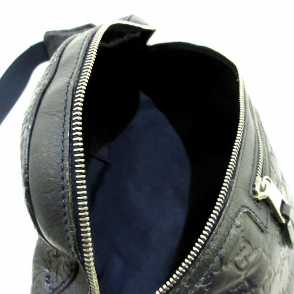 Gucci Stripe Waist Pouch Dark Navy Leather - Picture 6 of 12